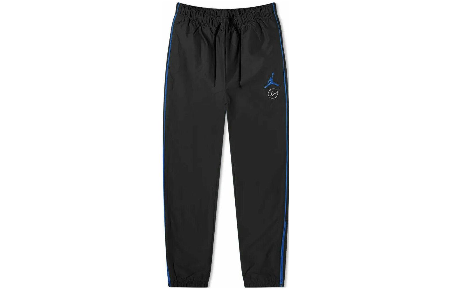 Jordan x Fragment Design Retro Logo Loose Fit Knit Sweatpants Black () DA2979-010