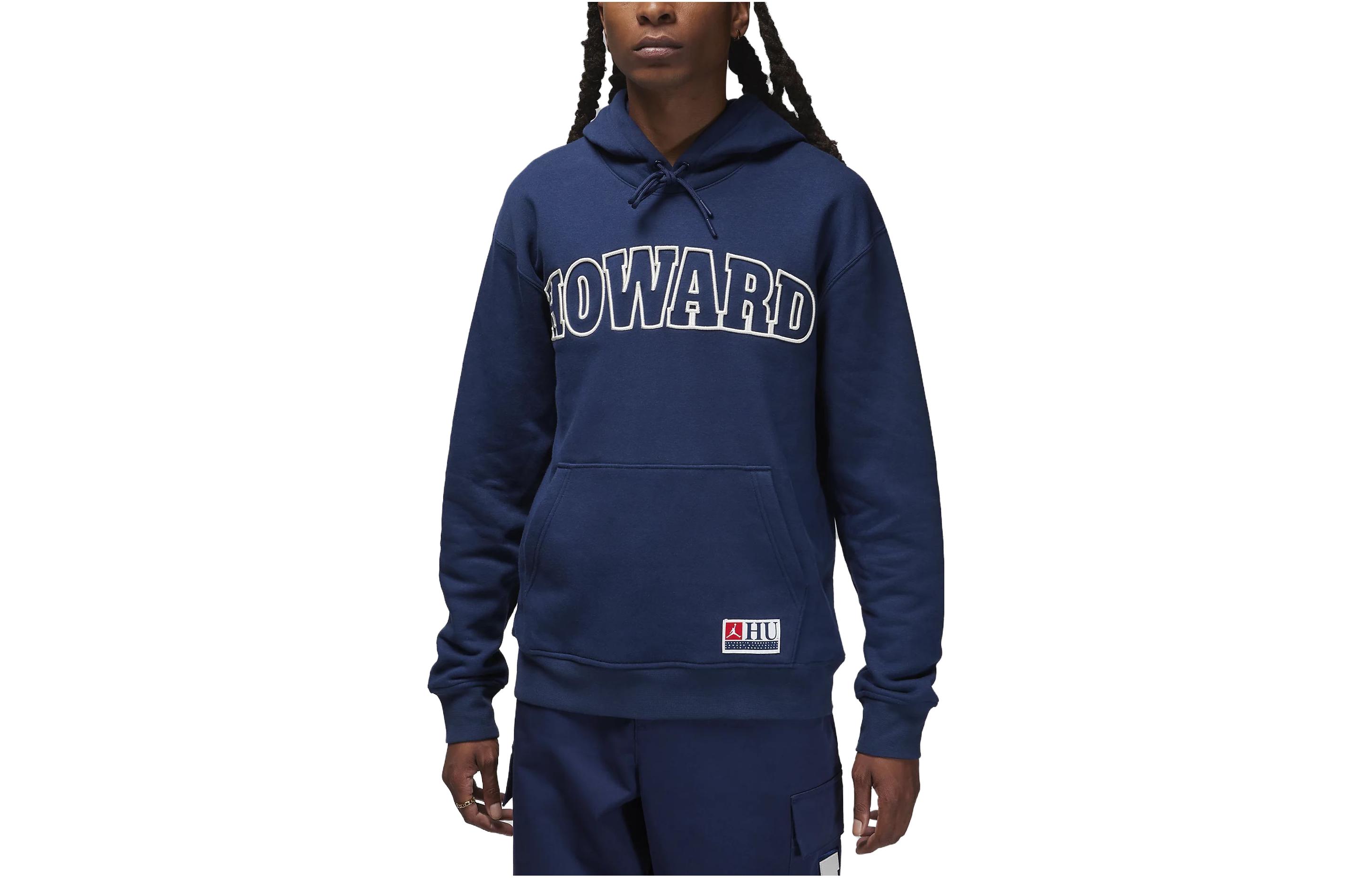 Jordan Howard University Retro Letter Print Hoodie Blue FJ9323-419