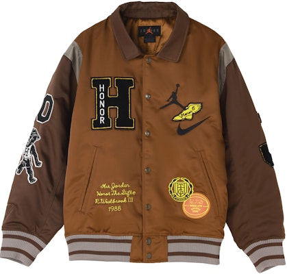 Jordan x HTG SS23 聯名棕色刺繡棒球外套 亞洲版 DX6244-204 Order Jordan x HTG SS23 聯名棕色刺繡棒球外套 亞洲版 DX6244-204