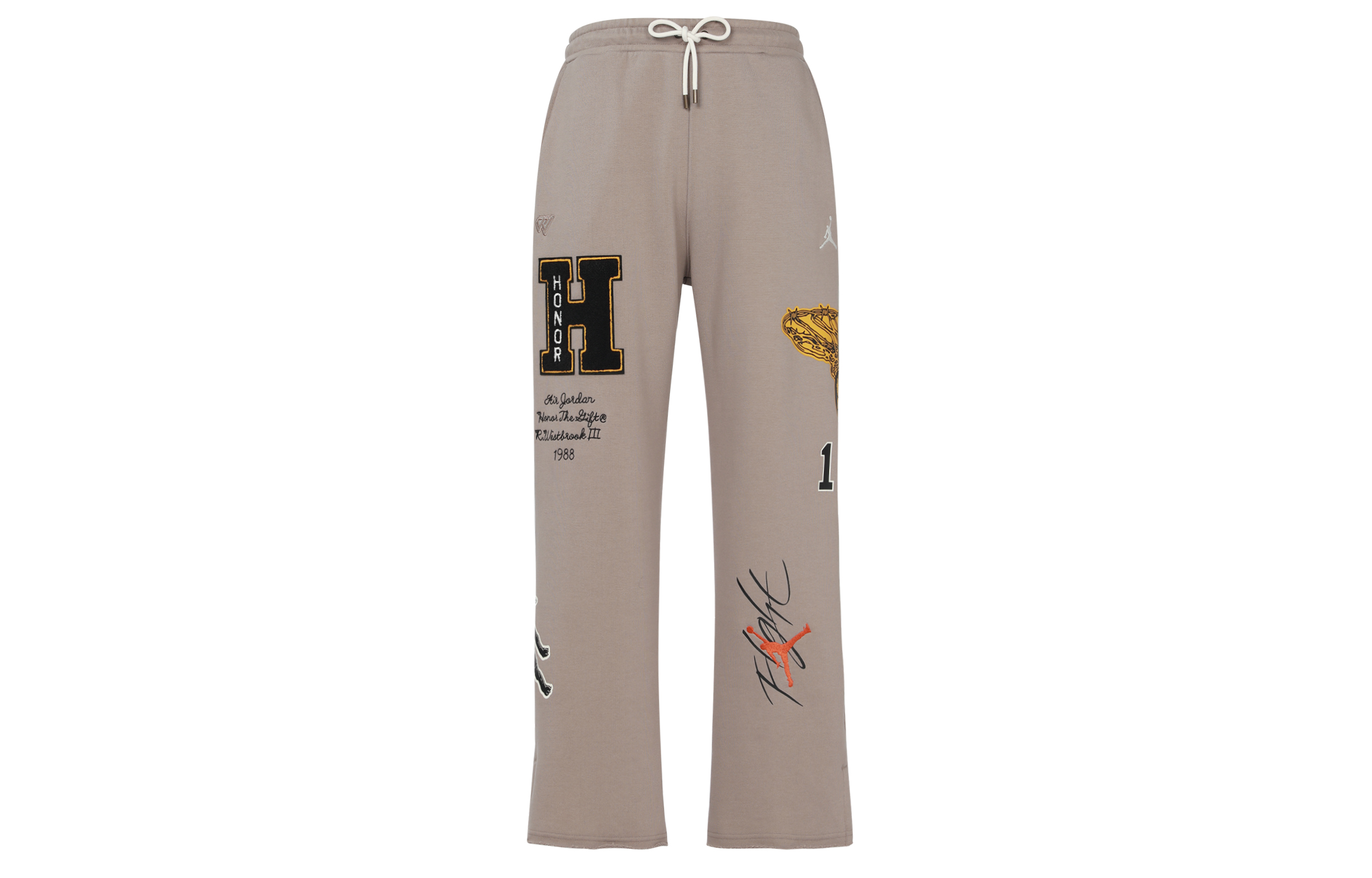 Jordan x HTG SS23 Embroidered Loose Knit Jogger Pants Grey ( Asia Edition) DX6242-087