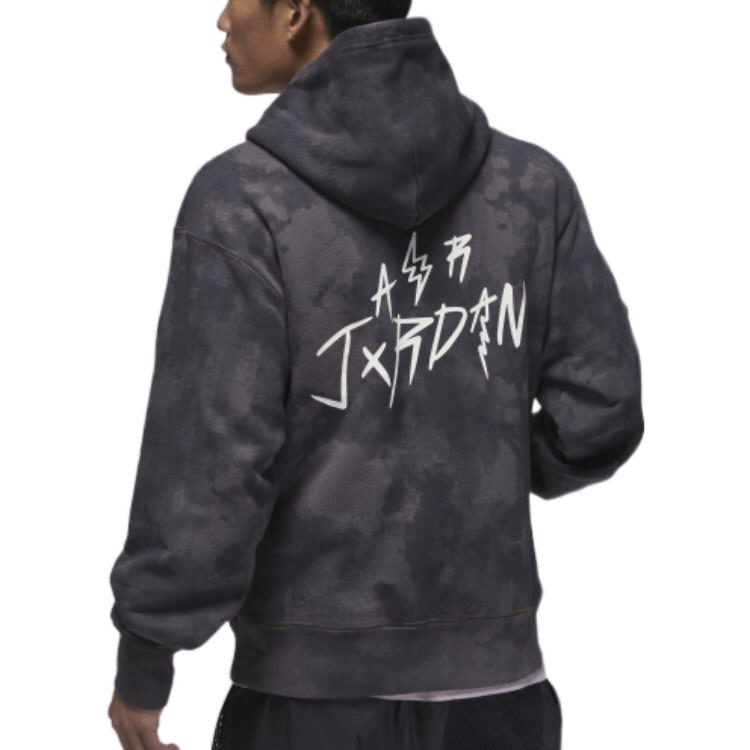 Jordan J Balvin Hoodie Black Unisex Letter Print Collaboration Long Sleeve DR2959-029 圖 5