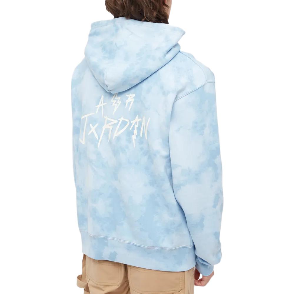 Shop Jordan x J Balvin Tie-Dye Logo Embroidered Hoodie Blue Menswear. DR2958-447