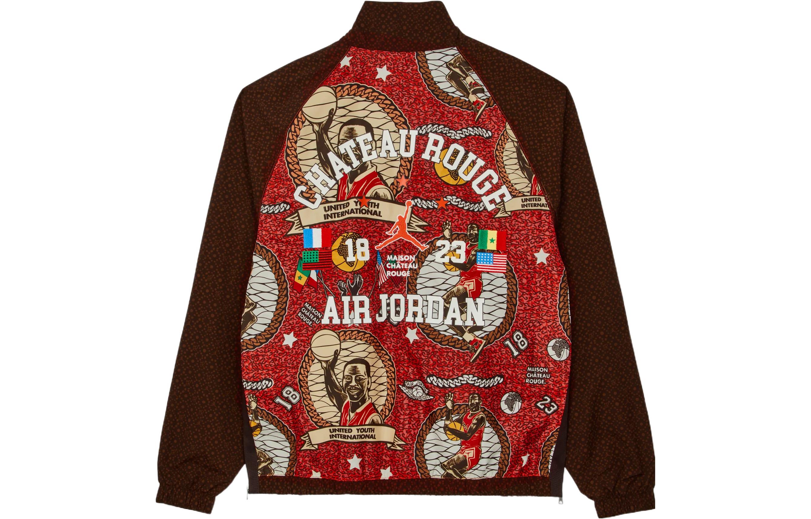 Jordan Maison Chateau Rouge Half-Zip Patchwork Jacket Light Ochre () DO4162-226