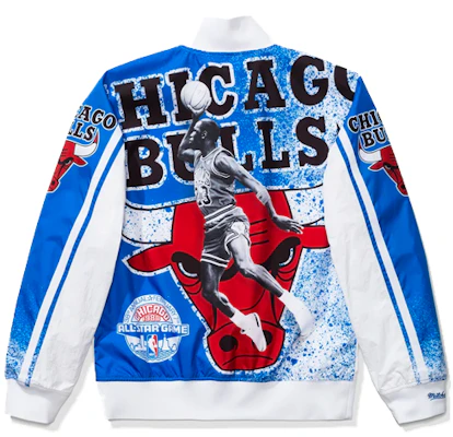 Jordan x Mitchell & Ness Unisex White Sublimated Graphic Jacket CW0884-100 Order Jordan x Mitchell & Ness Unisex White Sublimated Graphic Jacket CW0884-100