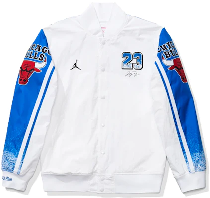 Jordan x Mitchell & Ness Unisex White Sublimated Graphic Jacket CW0884-100 Lookbook Jordan x Mitchell & Ness Unisex White Sublimated Graphic Jacket CW0884-100