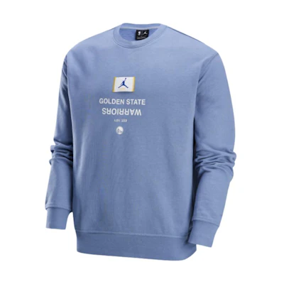 Jordan NBA Courtside Golden State Warriors Pullover Crewneck Sweatshirt Grey FV8348-493
