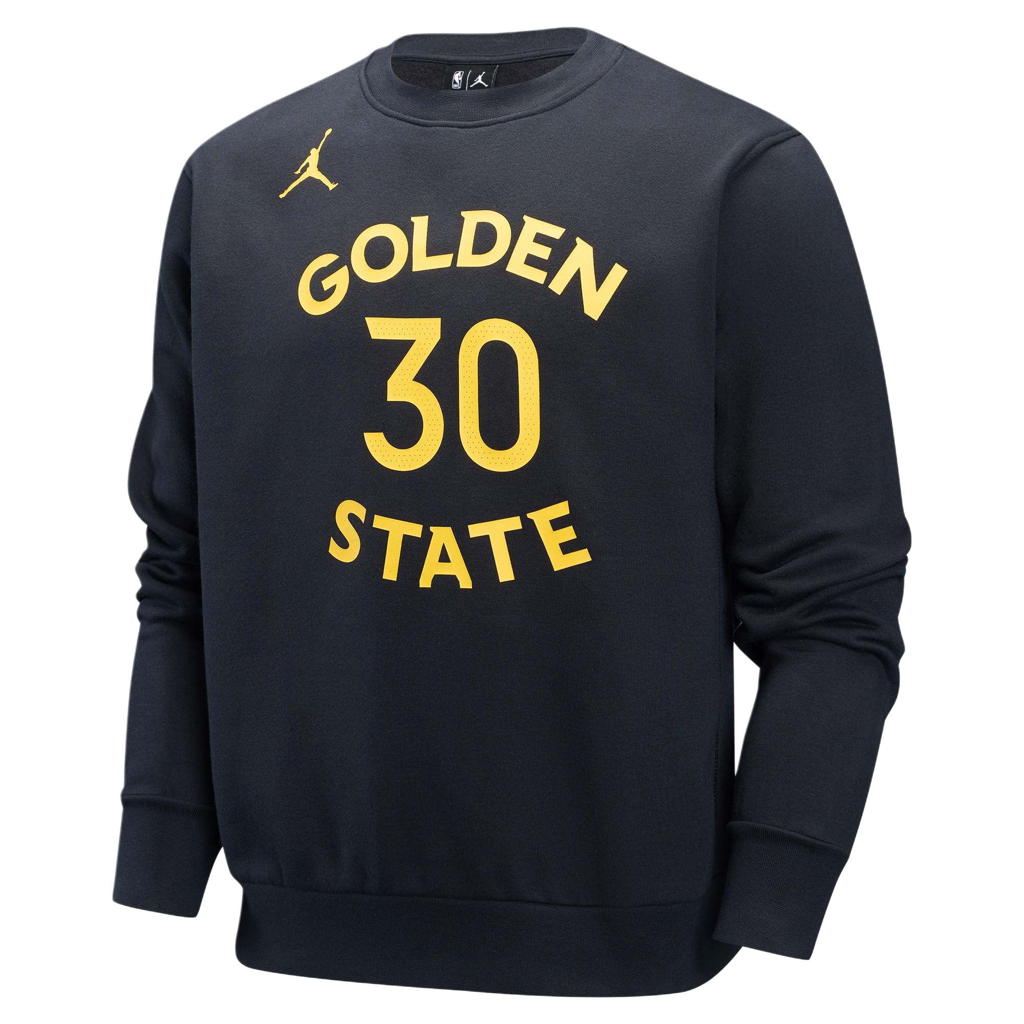 Jordan NBA Courtside Golden State Warriors Steph Curry 30 Pullover Hoodie Black FV8669-010