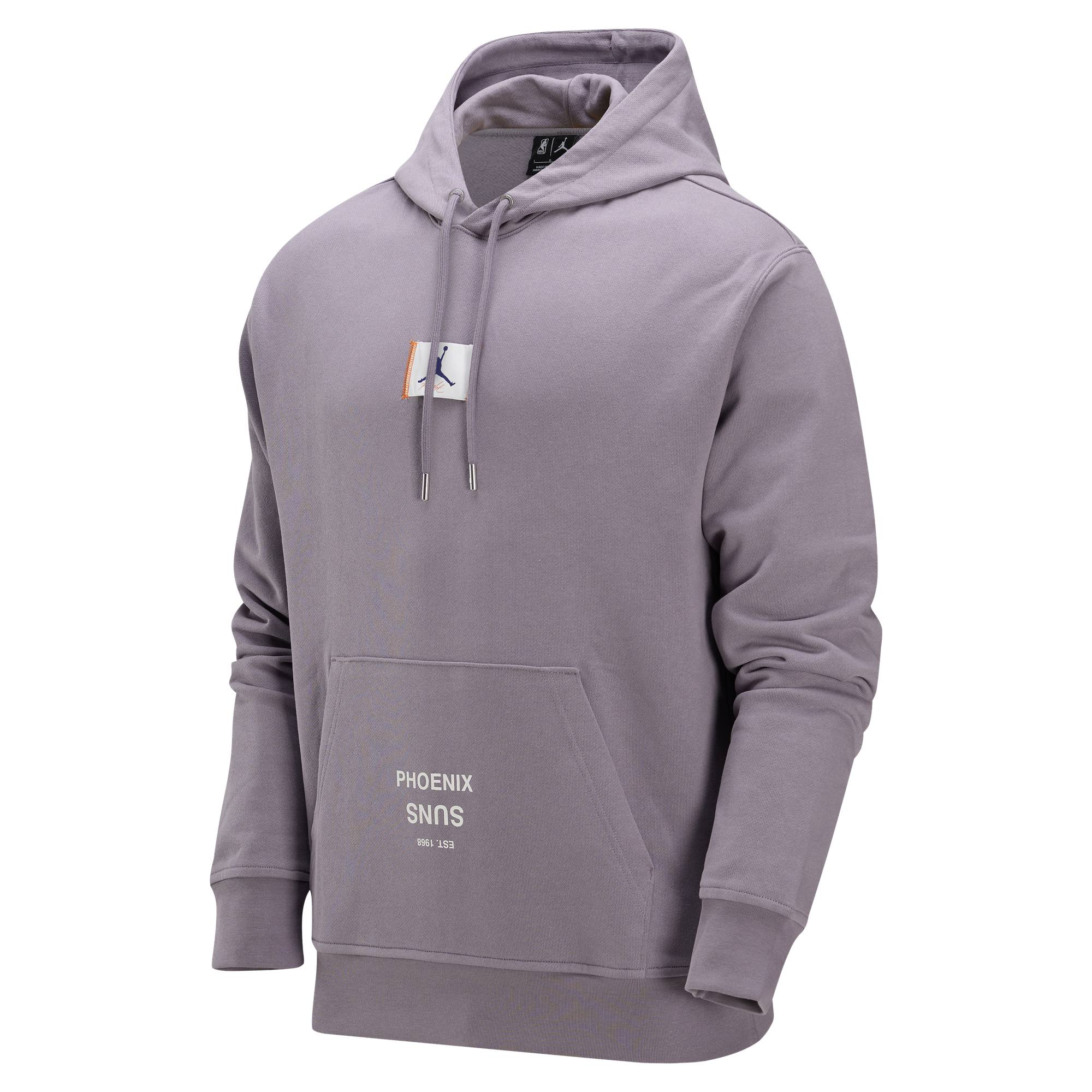 Jordan NBA Courtside Phoenix Suns Hoodie Smoke Purple Pullover Sweatshirt FV8262-531