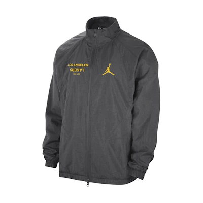 Jordan NBA Courtside Statement Edition Lakers Logo Zip Jacket Grey/Smoke Purple Men FV8193-254