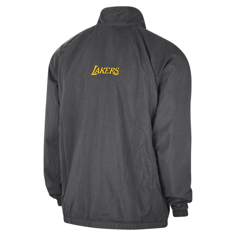 Lookbook 乔丹联名NBA湖人队标志灰色/烟紫色男士拉链夹克 FV8193-254