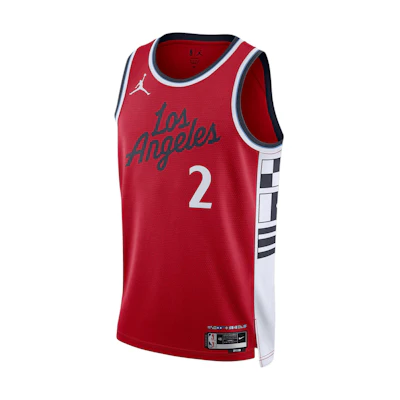 Jordan NBA Los Angeles Clippers Kawhi Leonard 2024 Statement Red Basketball Jersey. FQ4720-657