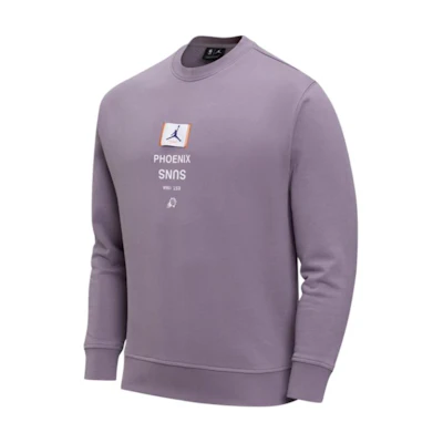 Jordan NBA Phoenix Suns Smoke Purple Fleece Crewneck Sweatshirt FV8358-531