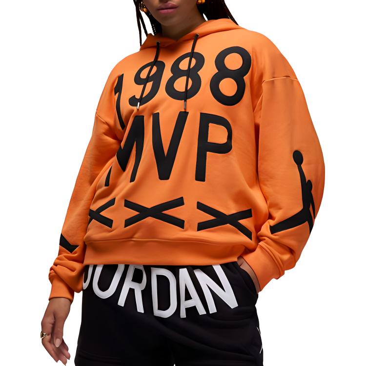 Jordan Nina Chanel Abney Alpha Orange Graphic Hoodie Unisex FZ7514-806