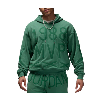 Jordan Nina Chanel Abney Green Letter Embroidery Hoodie College Style FZ7514-398