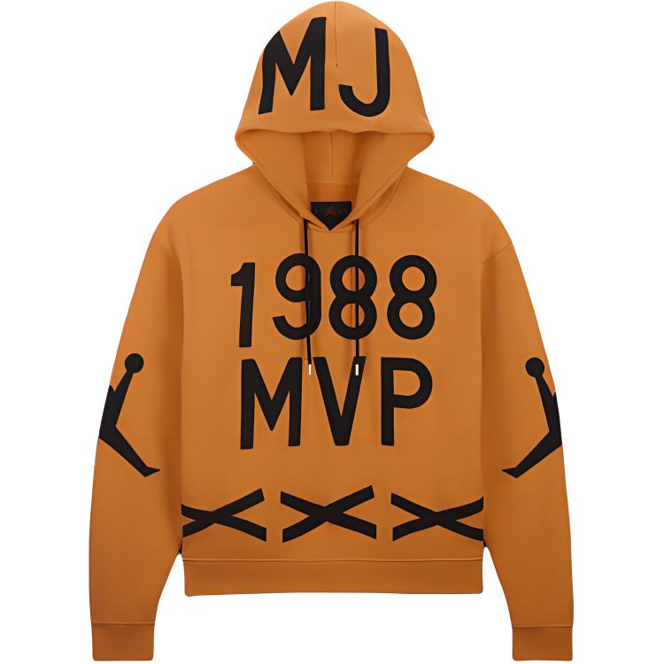 Jordan Nina Chanel Abney SS24 Orange Logo Hoodie Unisex Fashion Pullover 货号待定-77