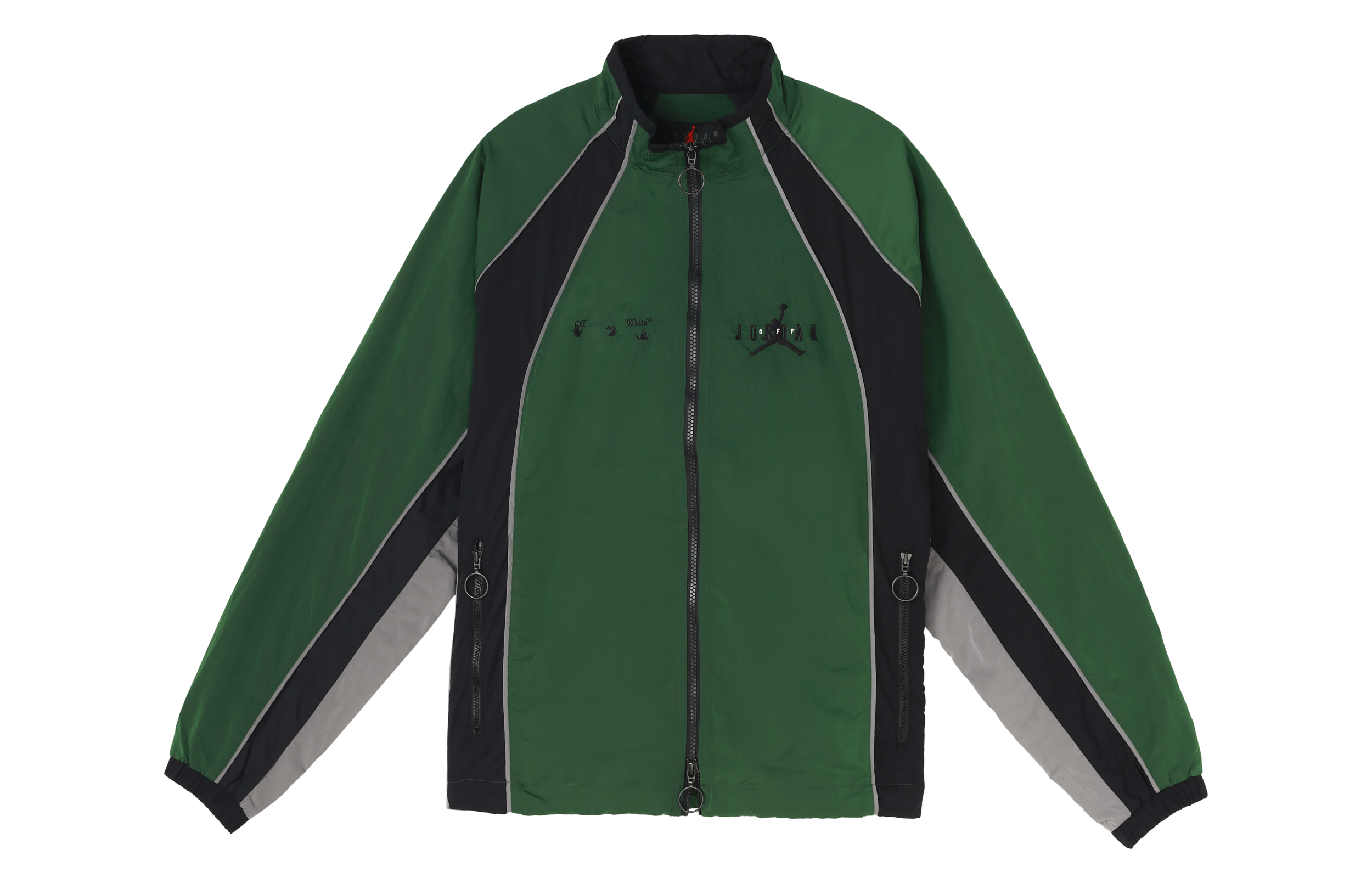 Jordan x OFF-WHITE Green Retro Track Jacket Collab Asian Edition CV3503-361