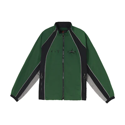 Jordan OFF-WHITE Green Retro Track Jacket Collab Asian Edition CV3503-361