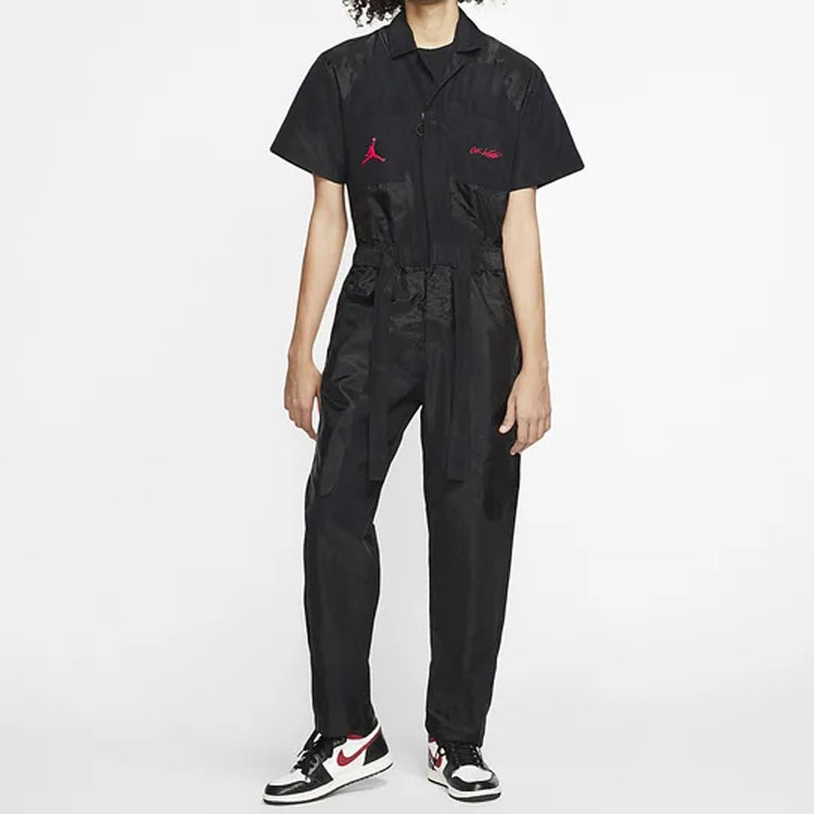Shop Jordan x OFF-WHITE Utility Overalls Asia Black Edition Free Gift CV0669-010
