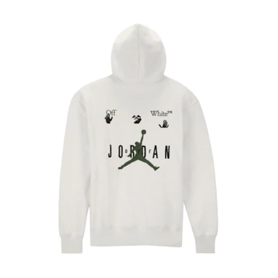 Jordan Off-White White Hoodie - Comfortable Fleece Long Sleeve DM0059-054