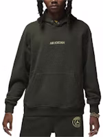 Jordan x Paris Saint-Germain Olive Green Embroidered Logo Hoodie Men’s Loose Fit FN5324-355 Jordan x Paris Saint-Germain Olive Green Embroidered Logo Hoodie Men’s Loose Fit FN5324-355