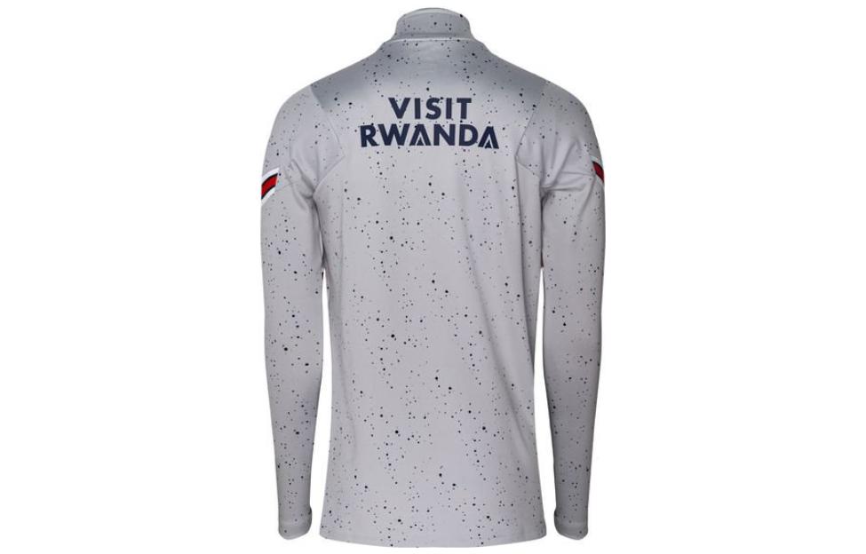 Lookbook Jersey Panjang Jordan x PSG ADV Elite Half-Zip Abu Edisi Sepak Bola. DH7555-013