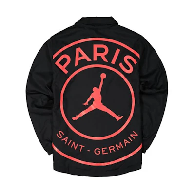 Jordan PSG Collaboration Black Casual Sports Polo Jacket BQ4213-011