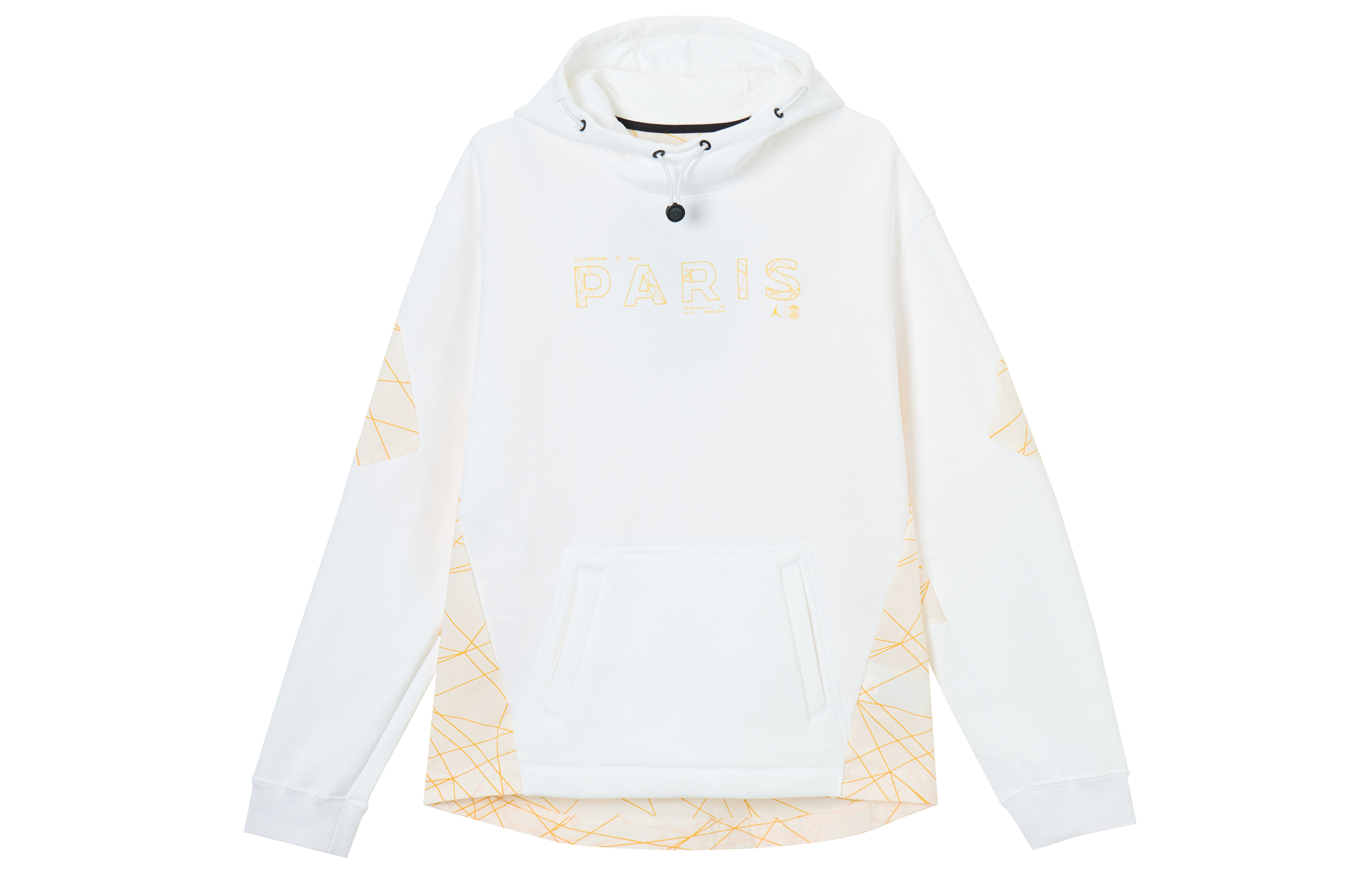 Jordan PSG Collaboration Graphic Print Drawstring Hoodie White () DV0614-100