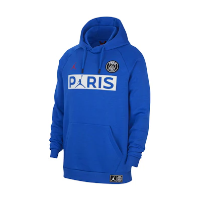 Jordan PSG Letter Print Pullover Hoodie Royal Blue BQ8350-480