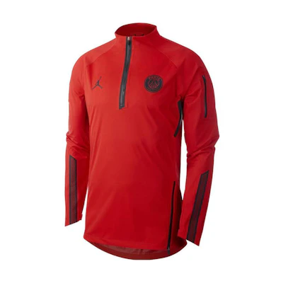 Jordan PSG Logo Long Sleeve Player Edition Soccer Jersey Red () AJ2392-661