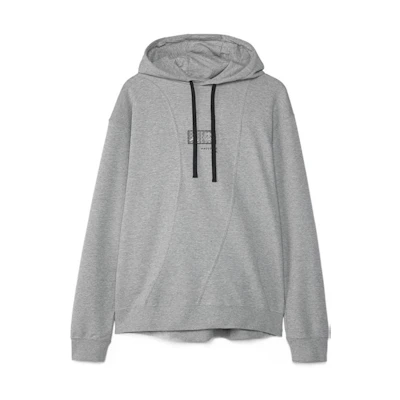 Jordan PSG Logo Printed Fleece Hoodie Gray Long Sleeve Pullover DM3096-063