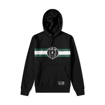 Jordan PSG Paris Logo Pullover Sweatshirt Black Edition DJ3928-010