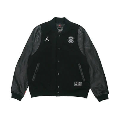 Jordan PSG PSG Letterman Bomber Jacket Black () BQ8364-010