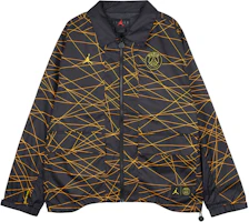 Jordan x PSG Paris Saint-Germain Logo Print Zip-Up Jacket Black DV0607-010 Jordan x PSG Paris Saint-Germain Logo Print Zip-Up Jacket Black DV0607-010