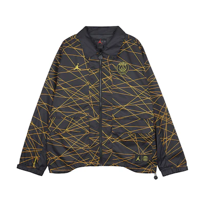 Jordan PSG PSG Logo Print Zip-Up Jacket Black DV0607-010