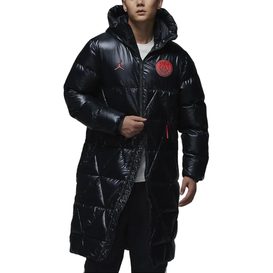 Shop 乔丹 x PSG Therma-FIT PrimaLoft宽松版型男士夹克 灰色/黑色 FV7743-045