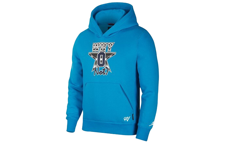 Jordan RW "Why Not?" Cartoon Graphic Hoodie Blue Mens AV4773-444