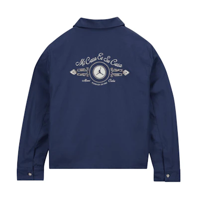 Jordan SoleFly Collab Embroidered Zip Jacket for Men Blue Asia Edition FQ3805-410