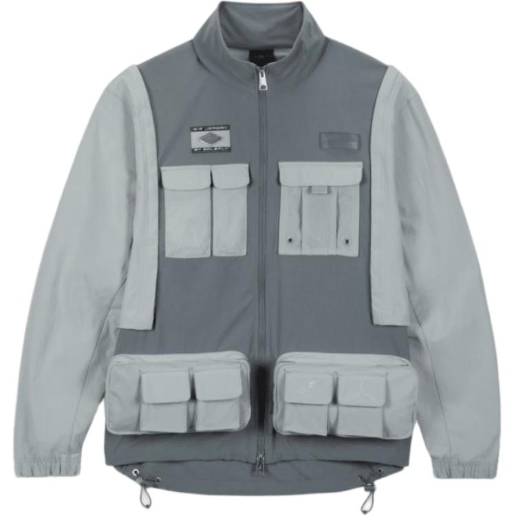 Jordan SoleFly Utility Jacket Multi-Pocket Zip-Up Light Blue ( US Edition) DV7515-077
