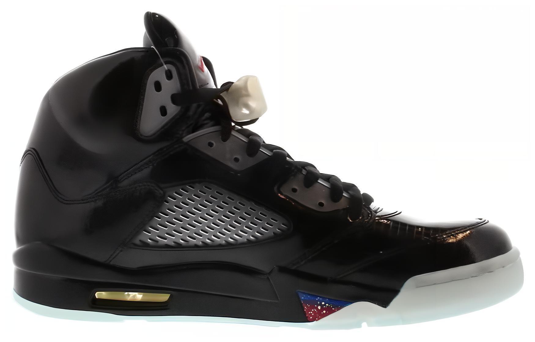 Order 喬丹 Air Jordan 5 舒適 減震耐磨 高幫 復古籃球鞋 男款 黑色