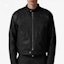 Shop Jordan x Travis Scott Leather Jacket Black with Zip & Letter Details DZ5475-010
