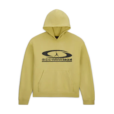 Jordan Travis Celery Green Logo Print Outdoor Hoodie FQ7822-308
