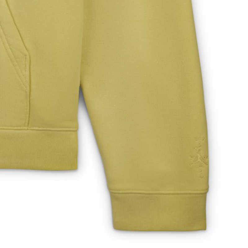 Details for Jordan x Travis Scott Celery Green Logo Print Hoodie Outdoor FQ7822-308