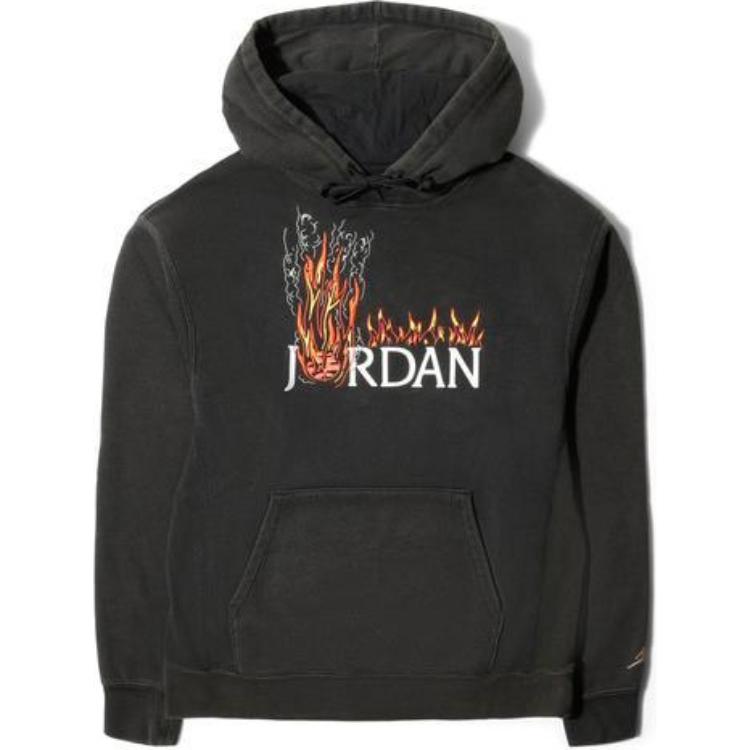 Jordan x Travis Scott Flame Printed Hoodie Black (US Version) CK4042-010