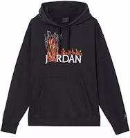 Jordan x Travis Scott Flames College Logo Hoodie Black CK4039-010 Jordan x Travis Scott Flames College Logo Hoodie Black CK4039-010