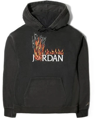 Jordan x Travis Scott Flames College Logo Hoodie Hitam CK4039-010 Order Jordan x Travis Scott Flames College Logo Hoodie Hitam CK4039-010