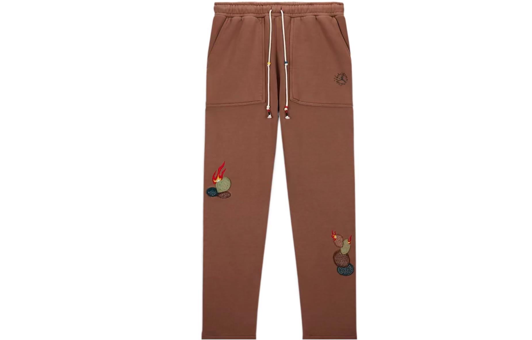 Order Jordan x Travis Scott Fleece Drawstring Relaxed Pants  Dark Khaki US Edition. DO4097-256