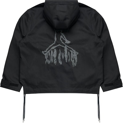 조던 x 트래비스 스캇 FW24 블랙 로고 남성용 롱슬리브 후드 재킷. DZ5488-010 Lookbook 조던 x 트래비스 스캇 FW24 블랙 로고 남성용 롱슬리브 후드 재킷. DZ5488-010