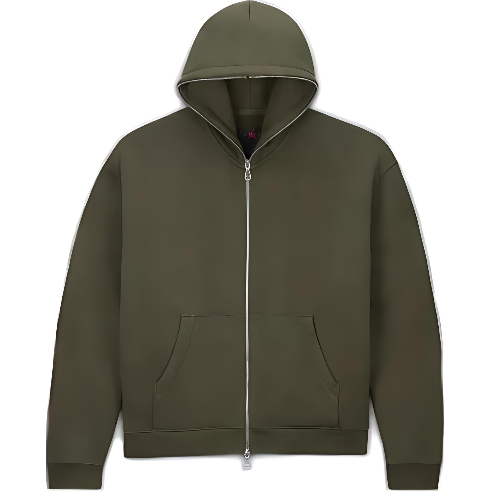 Jordan x Travis Scott Olive Green Full-Zip Hoodie Jacket DZ5501-325