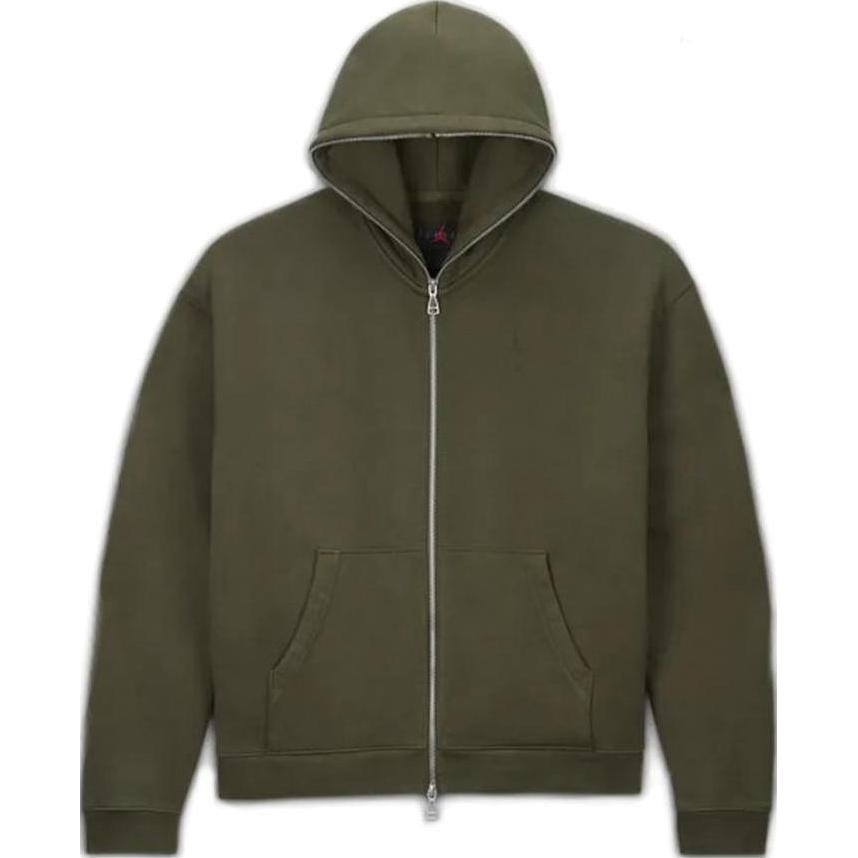 Order Hoodie Jaket Jordan x Travis Scott Olive Green Full-Zip DZ5501-325