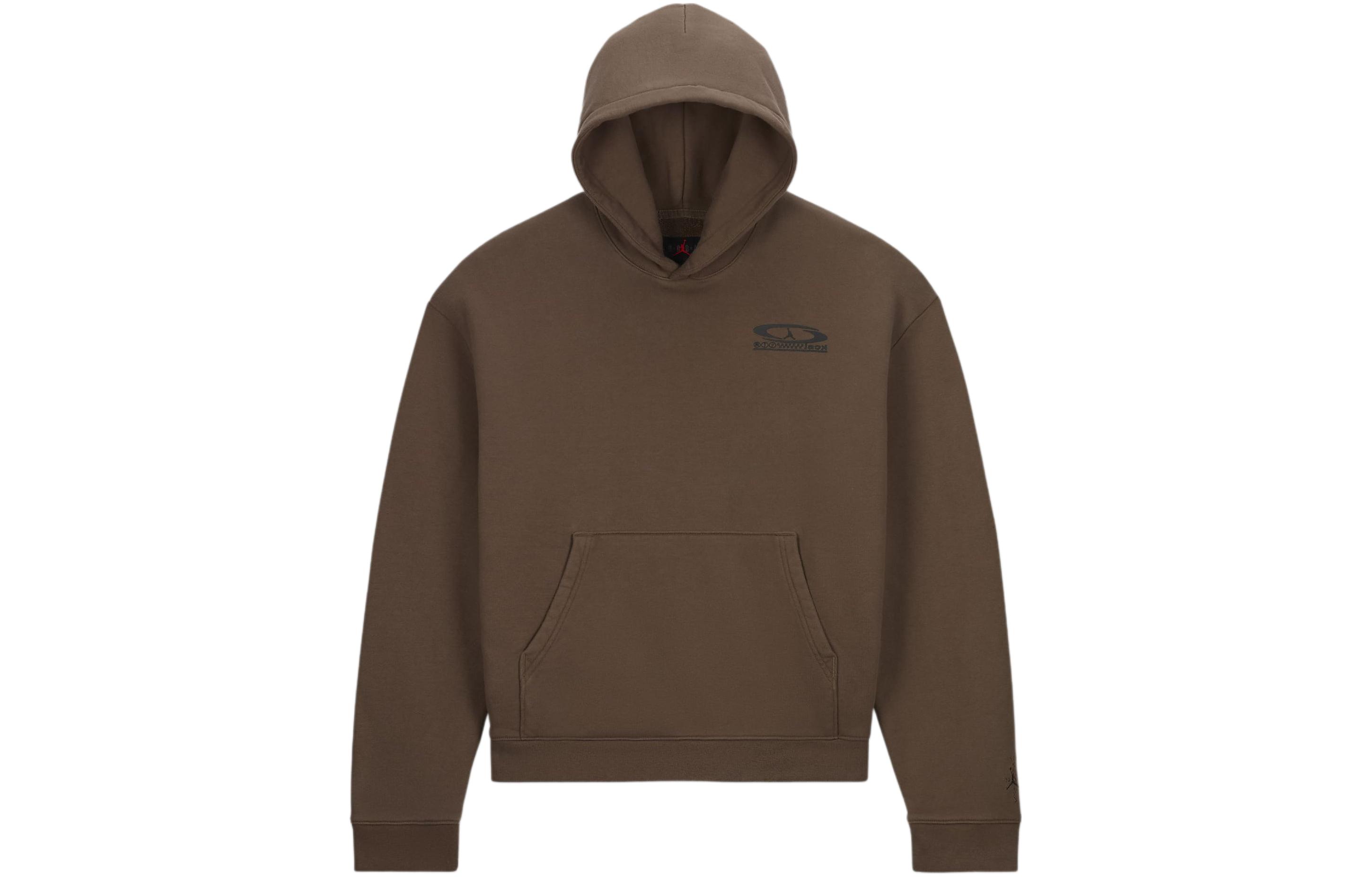 Jordan Travis SS24 Brown Letter Print Hoodie Unisex Asia Edition DZ5502-275